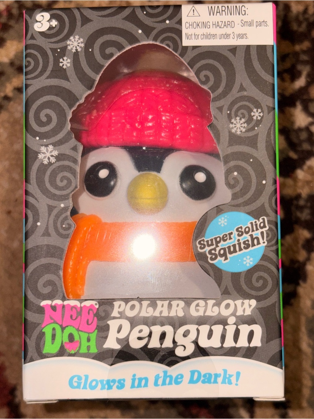 Schylling Polar Glow Penguin Kids Toy - Orange & Pink blue